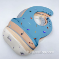 Bibs imperméables en silicone bébé